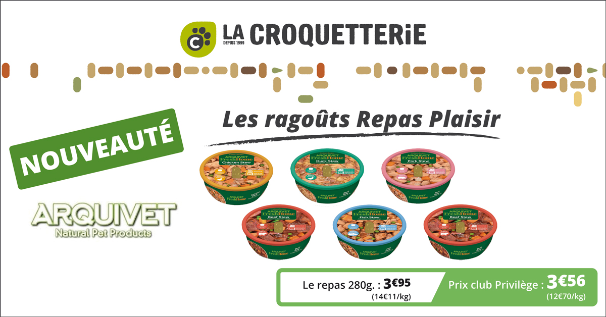 NOUVEAUTÉ : Les ragoûts Repas Plaisir pour chien !
