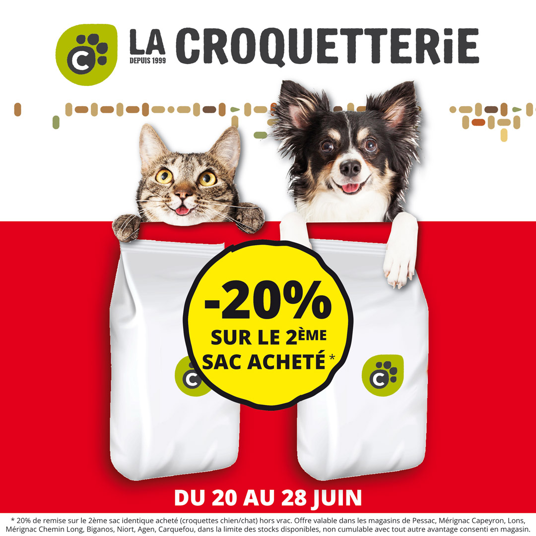 1 sac acheté, le 2ème identique à -20% !